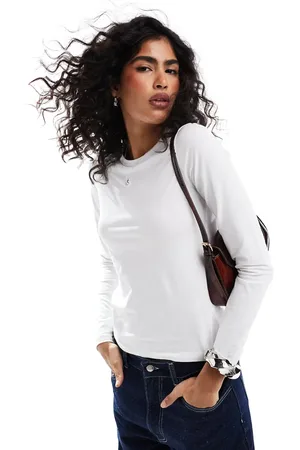 JJXX Camiseta blanca de manga larga Gigi de