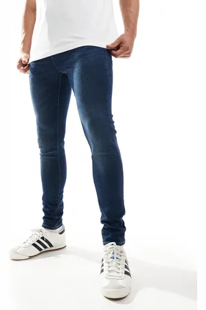 Only & Sons Vaqueros de corte tapered slim con lavado azul oscuro de