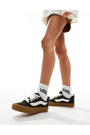 Vans Zapatillas de deporte marrones con suela gruesa de goma Knu Skool de