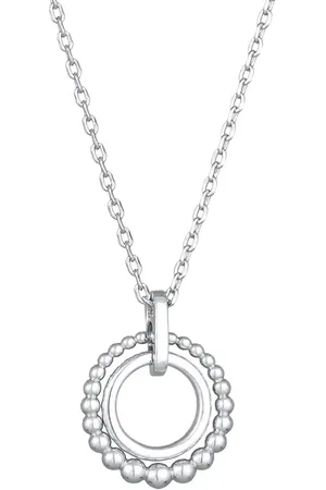 Elli Collar elegante con colgante circular de anillas con esferas y cristales de