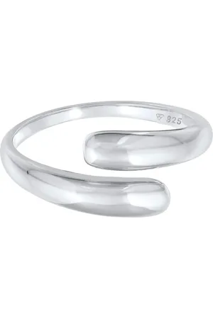 Elli Anillo básico con diseño delicado envolvente de plata de ley 925 Trend Blogger de