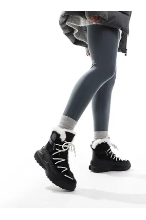 sorel Botas de nieve negras y sal marina impermeables de ante con forro de felpa ONA RMX Glacy Plus WP de