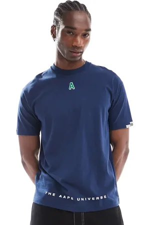 A Bathing Ape Camiseta con logo en relieve de
