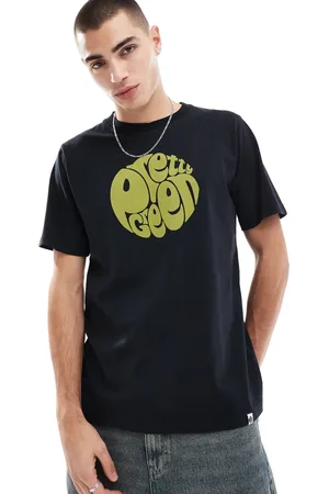 Pretty Green Camiseta negra con logo del 15.º aniversario Gillespie de