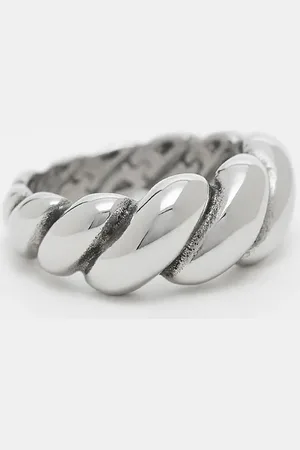 ASOS Anillo de acero inoxidable resistente al agua de
