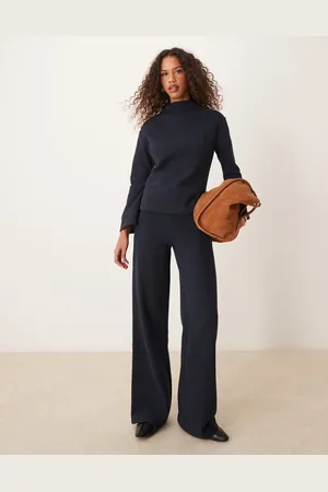 ASOS Pantalones de pernera ancha de tejido muy suave de (parte de un conjunto)