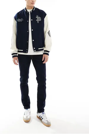 Pretty Green Vaqueros de corte slim con lavado oscuro de
