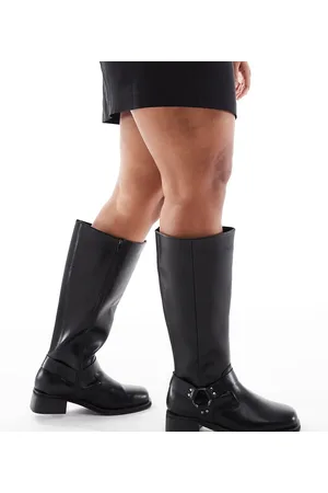 Yours Botas por la rodilla de montar negras de