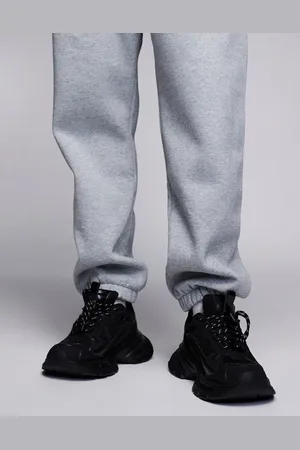 ASOS Zapatillas deportivas negras y blancas con suela gruesa de