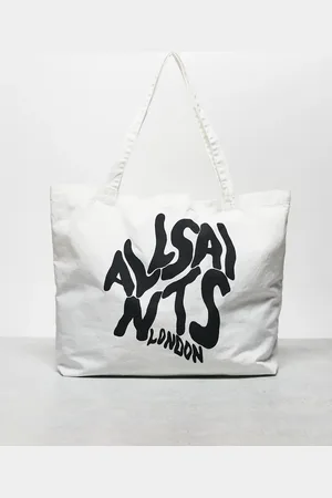 AllSaints Bolso tote blanco con logo Orlando de