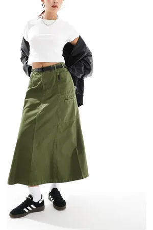 Gramicci Falda midi verde Voyager de
