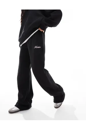 Kaiia Joggers negros de pernera ancha de (parte de un conjunto)