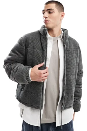ASOS Chaqueta corta acolchada de pana gofrada de