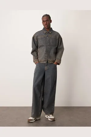 ASOS Vaqueros gris lavado muy holgados de (parte de un conjunto)