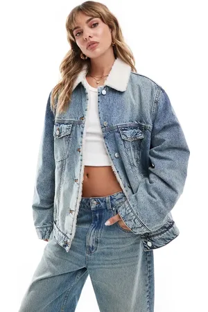 ASOS Chaqueta vaquera vintage con borreguito de