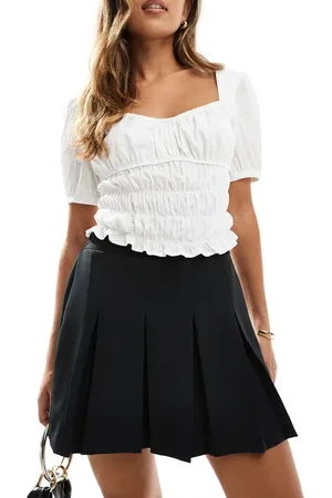 New Look Minifalda negra de tablas de
