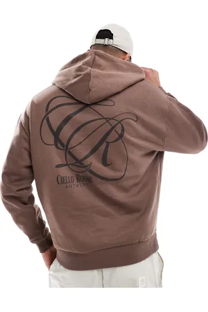 ASOS Sudadera extragrande con capucha y estampado de