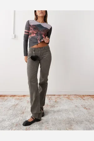 Weekday Pantalones de pana de -Verde