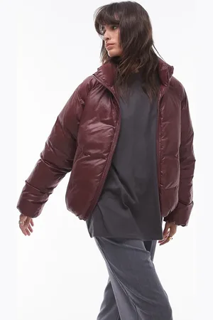 Topshop Chaqueta bomber acolchada de -Rojo