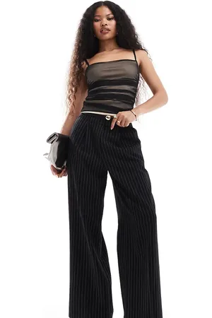 Miss Selfridge Pantalones de sastre monocromáticos con raya diplomática de pernera recta de