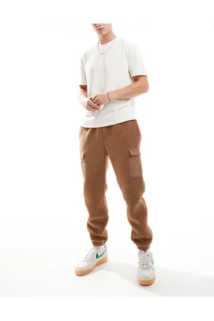 Jordan Pantalones marrones de sherpa Flight de