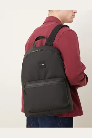 Calvin Klein Mochila negra de goma de -Negro