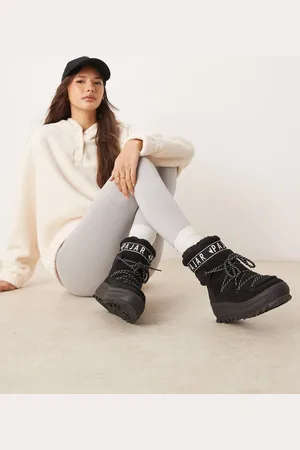 Pajar Botas de nieve negras Galaxy Lama de