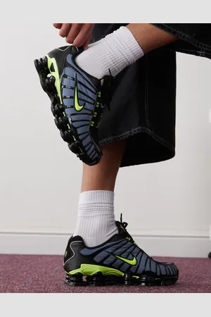 Nike Zapatillas de deporte azules, negras y verdes unisex Shox TL de
