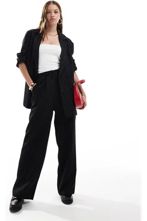 Miss Selfridge Pantalones de sastre monocromáticos de pernera recta con raya diplomática de
