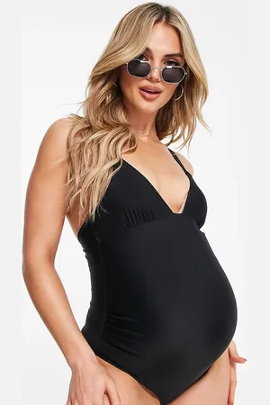 The Frolic Bañador con cuello de pico pronunciado y lazada en la espalda Dantan exclusivo de
