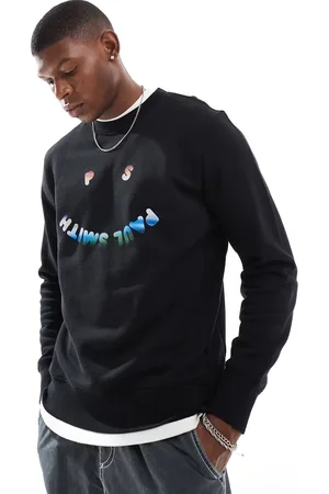 Paul Smith Sudadera negra con logo en forma de sonrisa de