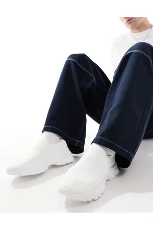 ASOS Zapatillas de deporte blancas estilo calcetín de punto de