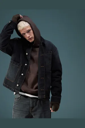 ASOS Chaqueta vaquera extragrande en negro lavado de