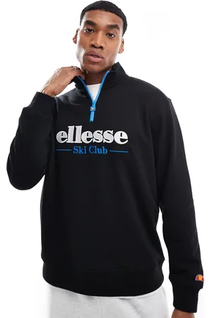 Ellesse Sudadera negra con cremallera corta Baleor de
