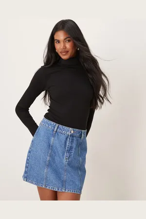 New Look Top con cuello vuelto de canalé de