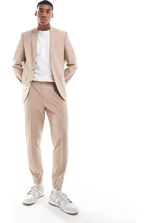 ASOS Joggers de traje de corte tapered de - neutro