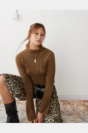Weekday Jersey de punto desflecado Jenny de