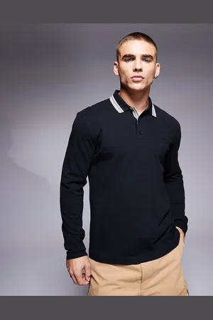 HUGO BOSS Polo de manga larga Plisy de