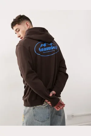 Gramicci Sudadera oscuro con capucha y estampado gráfico Mountaineering de