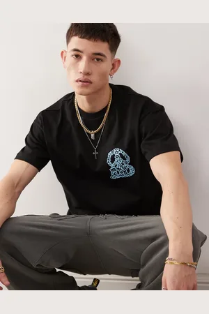 Dr Denim Camiseta negra holgada con estampado gráfico "THX" Trooper de