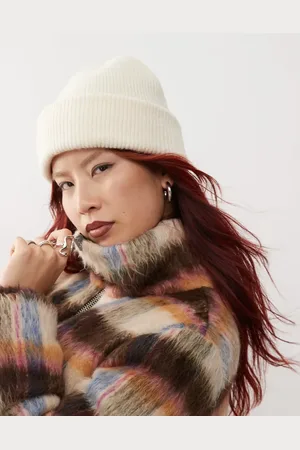 Monki Gorro color de canalé de -Beis neutro