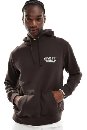 Gramicci Sudadera oscuro con capucha y estampado gráfico Napping Climber de
