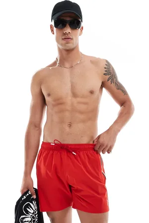HUGO BOSS Shorts de baño rojos Iconic de HUGO Swimwear