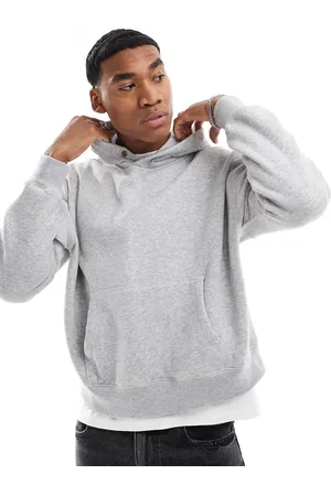 Hollister Sudadera corta con capucha y pespuntes en contraste de - neutro
