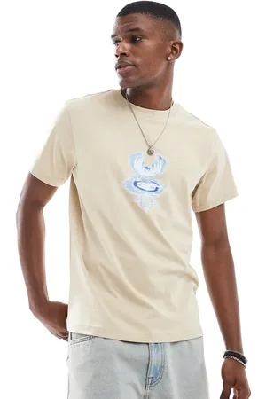 Weekday Camiseta de corte cuadrado extragrande con estampado gráfico de águila de - neutro