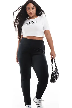 Yours Leggings negros de velour de
