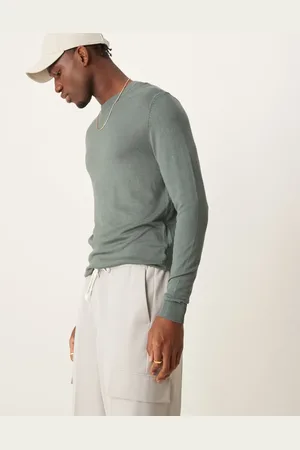 New Look Jersey ligero con cuello redondo de New Look-Verde