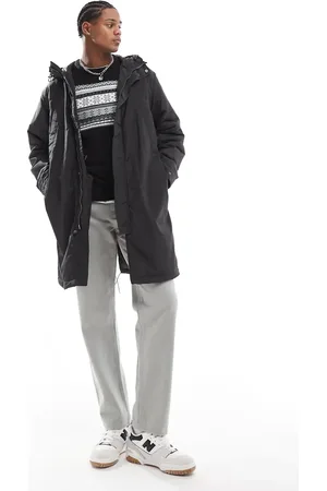 Lyle & Scott Parka larga oscuro de