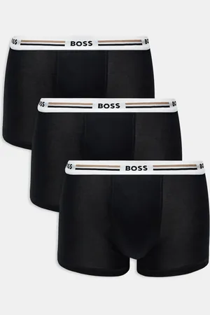 HUGO BOSS Pack de 3 calzoncillos bóxer negros Revive de