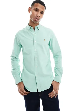 Ralph Lauren Camisa Oxford de corte slim con logo de